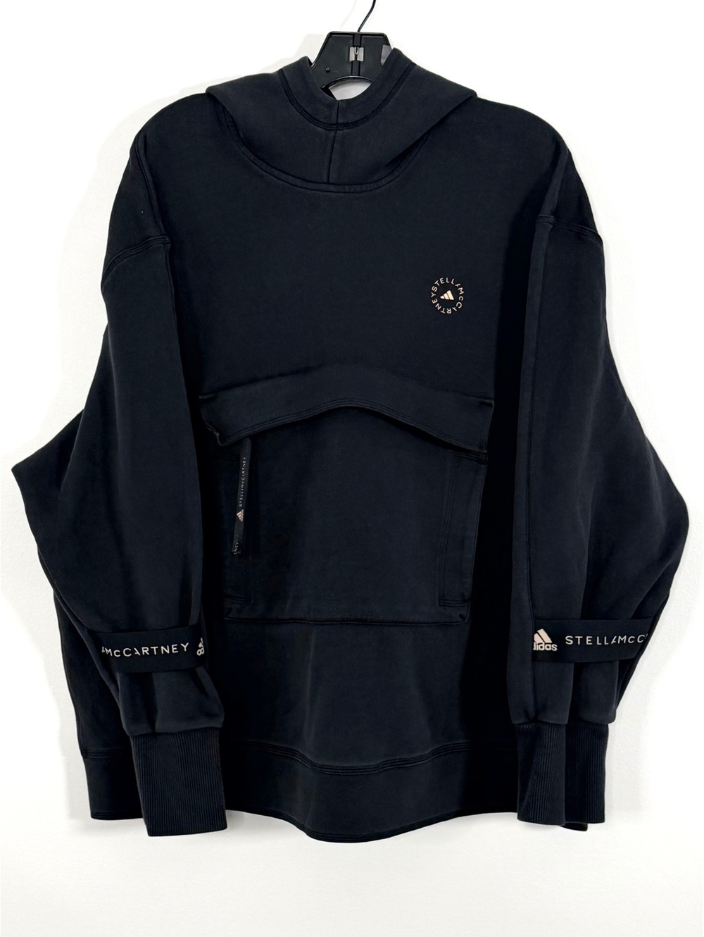 Adidas by Stella McCartney Black Oversized Hoodie Pullover Size M